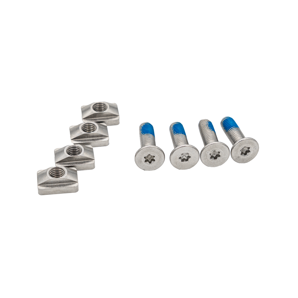 Foil Mastbase Slot Nut + Screw Set